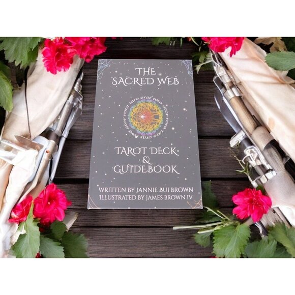 The Sacred Web Tarot by Jannie Bui Brown, Complete Deck and Guidebook NEW - Picture 2 of 12